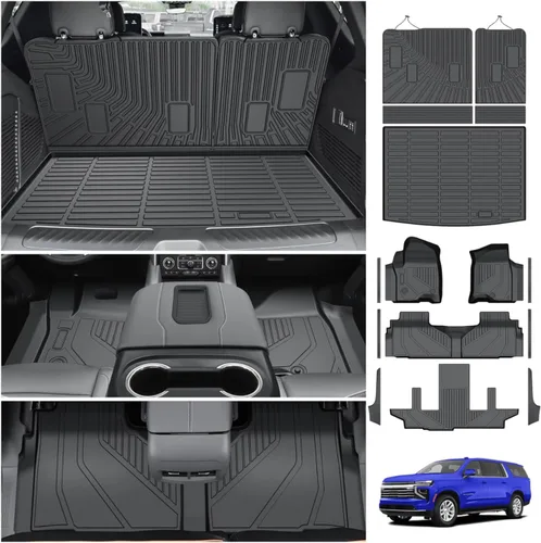 Vista 86 de Powerty Alfombrillas para Jeep Grand Cherokee L 2021-2025 (solo reposabrazos central de 6 plazas sin segunda fila), accesorios de revestimiento