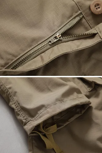 Vista 6 de GSGGIG Pantalones de senderismo para hombre, pantalones tácticos para hombre, ligeros, informales, Ripstop, para trabajo, con bolsillos