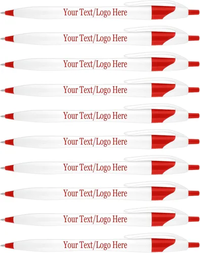 Vista 6 de SyPen Bolígrafos personalizados con tu logotipo o texto personalizado, paquete de 500 unidades a granel para negocios, fiestas y eventos, bolígrafos