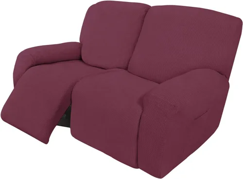 Vista 51 de Easy-Going Funda Elástica para Sofá Reclinable Cobertor de Sofá 4 Piezas Protector de Muebles Sofá Suave con Fondo Elástico Poliéster Spandex Tela