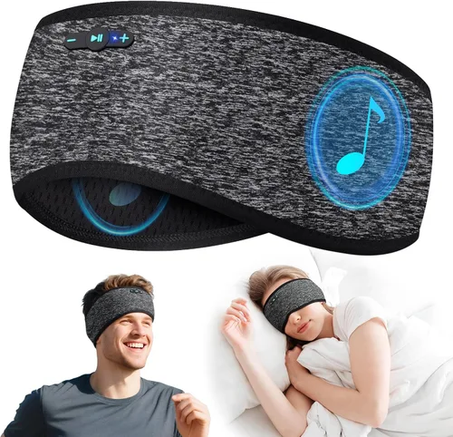 Vista 15 de Sleep Headphones Bluetooth 6.0 Diadema para dormir de lado Negro