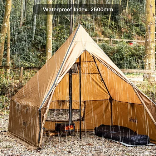 Vista 4 de FIREHIKING Camping Hot Tent with Stove Jack Yurt Tent Outdoor Wall Tent Teepee Tent with Snow Skirt