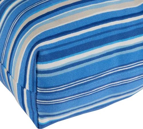 Vista 99 de Greendale Home Fashions Juego de 2 cojines de asiento y respaldo para exteriores, diseño Adobe Stripe 2