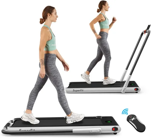 Vista 10 de Goplus 2 in 1 Folding Treadmill, 2.25HP Under Desk Electric Superfit Treadmill, Installation-Free with APP Control, Remote Control, Bluetooth