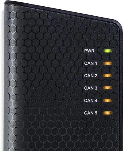 Vista 3 de Memorator Pro 5xHS, interfaz de bus CAN de cinco canales y registrador de datos