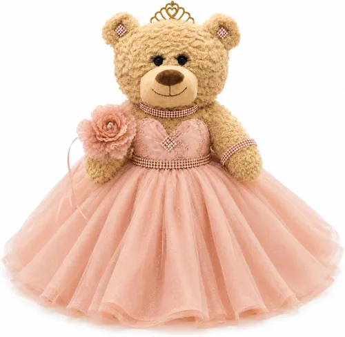 Vista 16 de KINNEX COLLECTIONS SINCE 1997 20" Sweet 16 Last Doll Teddy Bear con vestido (pieza central) ~ ARC16832A-4 (azul bebé)