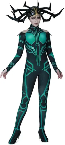 Vista 3 de miccostumes Disfraz de diosa para mujer, disfraz de Halloween con capa