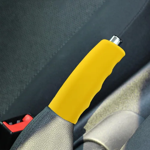 Vista 4 de BESULEN Funda de freno de mano para automóvil, funda antideslizante de silicona para freno de mano, protector decorativo en forma de onda