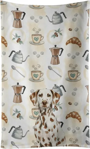 Vista 137 de Caroline's Treasures Afghan Hound - Toalla de cocina para barra de café, terciopelo frontal y lazo de algodón, lavable a máquina Sabueso afgano