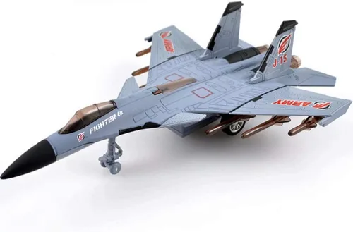Vista 9 de Aviones modelo del avión del juguete tira hacia atrás luchador para los muchachos, sonido real del jet
