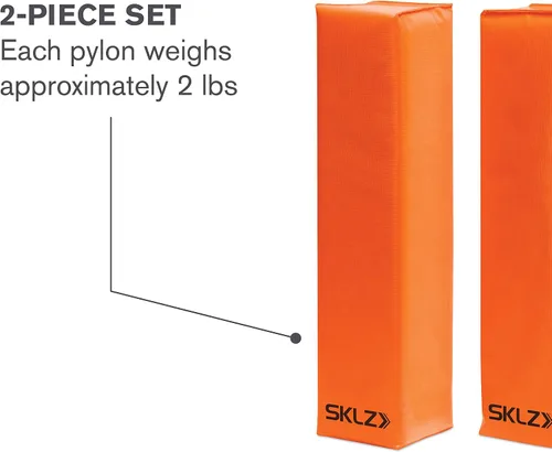 Vista 2 de SKLZ Pilones de fútbol End Zone (1 par), naranja