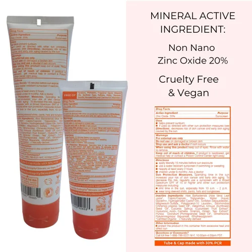 Vista 4 de Suntegrity Protector solar mineral sin aroma para el cuerpo - 3 oz.
