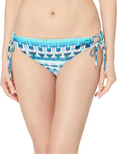 Vista 25 de La Blanca Parte inferior de bikini hipster con lazo lateral para mujer Negro/ Luces de la ciudad