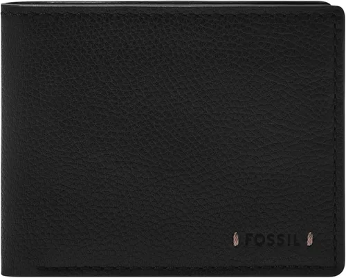 Vista 16 de Fossil - Cartera de cuero plegable para hombre con solapa para identificación, marrón, (Quinn Brown), Talla única