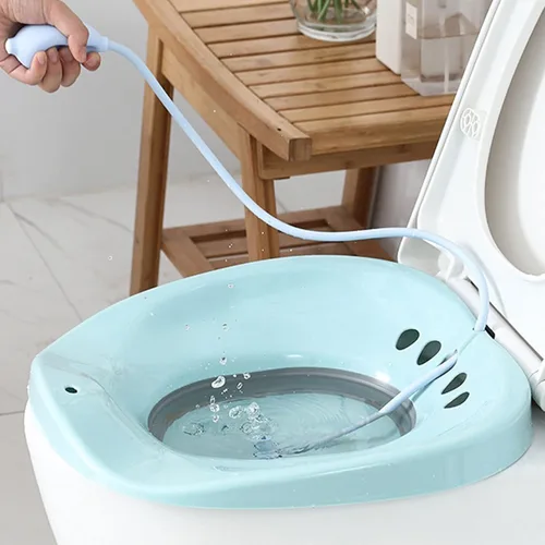 Vista 4 de Sitz Bath Flusher Bidet Flusher Hand Sprayer Adecuado para lavabo, bañera, mujeres embarazadas, hemorroides posparto