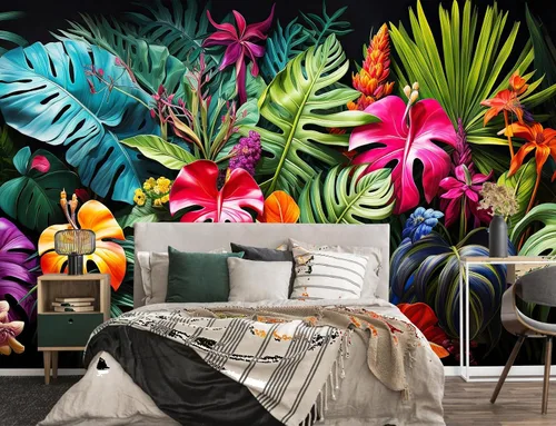 Vista 15 de Mural de Papel Pintado de Plumas Elegante Gris y Blanco para Sala de Estar Dormitorio (No se Pela ni se Pega) No despegar ni pegar