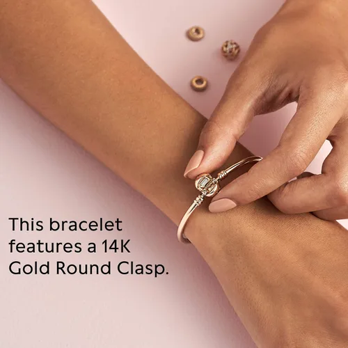 Vista 15 de Pandora Moments - Brazalete con cierre de bola para mujer, dijes compatibles con momentos, pulsera con dijes