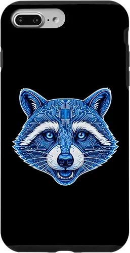 Vista 12 de Raccoon Electronic Computer Circuit CPU Art Case for iPhone 17