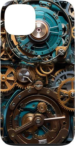 Vista 7 de Mechanical Steampunk Gears Internal Cogwork Mechanism Case for iPhone 17
