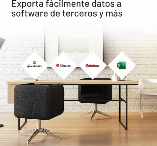 Vista 4 de Epson RapidReceipt RR-600W Escáner de recibos y documentos inalámbrico de escritorio a color dúplex con software de gestión de recibos, pantalla