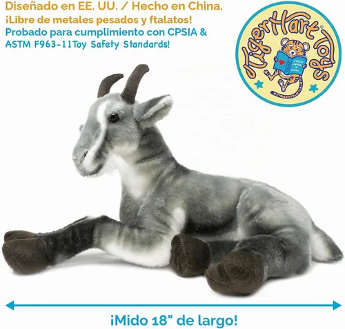 Vista 4 de TigerHart Patrick la cabra pigmea - Peluche grande de 18 pulgadas