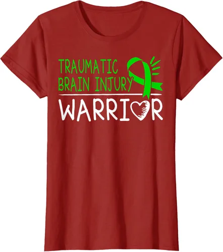 Vista 59 de Camiseta de lesión intracraneal - Camiseta de conciencia TBI, Negro, S