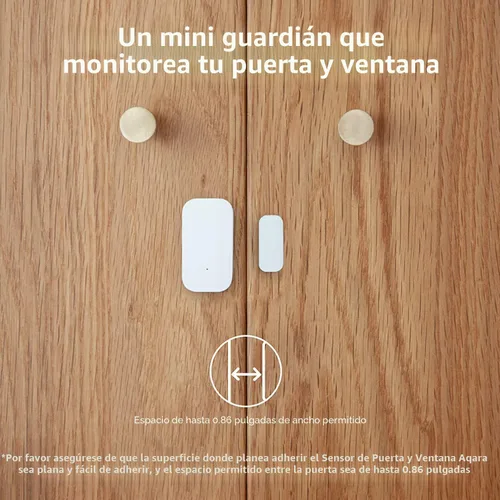 Vista 5 de Aqara - Sensor Zigbee de puerta y ventana, sensor de contacto inalámbrico, automatización del hogar, requiere Aqara Hub (no de terceros), conexión