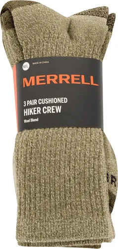 Vista 8 de Merrell Paquete de 3 calcetines de senderismo para mujer (pestaña de corte bajo/cuarto/tripulación)
