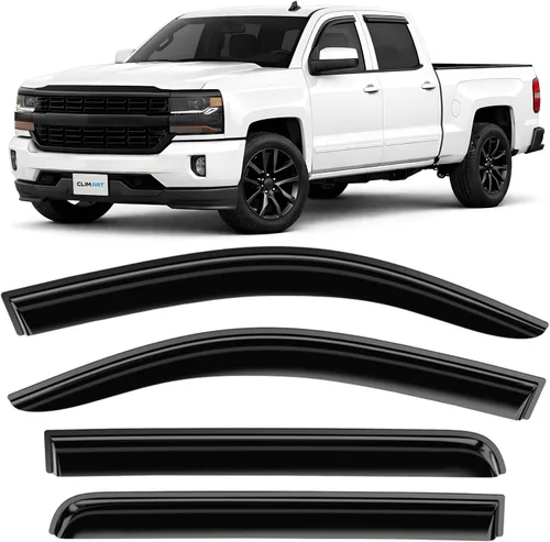 Vista 10 de CLIM ART Protectores de lluvia increíblemente duraderos para Toyota 4Runner 2010-2024, deflectores de ventana con cinta original, deflector de Para