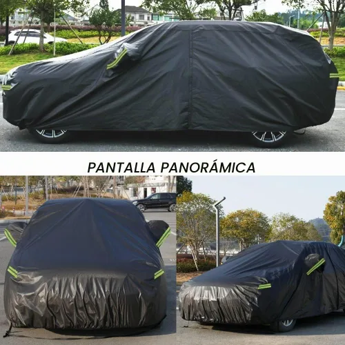Vista 7 de KouKou Funda impermeable para automóvil para todo tipo de clima, 7 capas para automóvil, ajuste universal para Nissan Versa, Acura Integra/RSX Negro