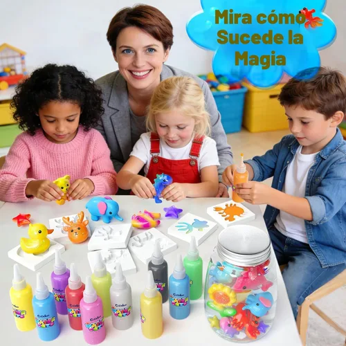 Vista 5 de Kits de manualidades mágicos de elfo de agua - Juguetes para hacer blanda