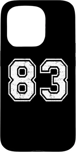 Vista 14 de 83 Number Eighty-Three Team Sports Grunge Varsity Matching Case for iPhone 16