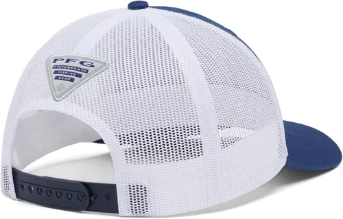 Vista 2 de Columbia Unisex PFG Logo Mesh Snap Back - Bajo carbón chispa roja talla única