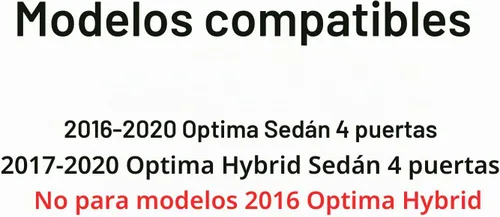 Vista 3 de Cristal para puerta trasera del lado izquierdo del conductor compatible con modelos Kia Optima 2016-2020 / Optima Hybrid 2017-2020