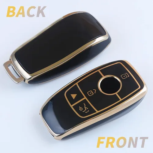 Vista 4 de Funda para llavero de Mercedes Benz, TPU suave de 360 grados de protección para llave de coche Clase A 2019-2021 Clase C Clase G, Clase S 2018-2021