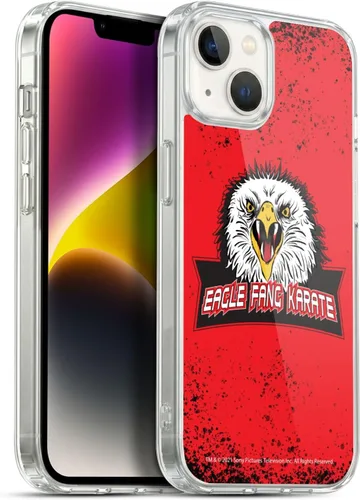 Vista 119 de Head Case Designs Funda de gel suave con licencia oficial de Cobra Kai Eagle Fang Logo Key Art compatible con Apple iPhone 7 Plus/iPhone 8 Plus