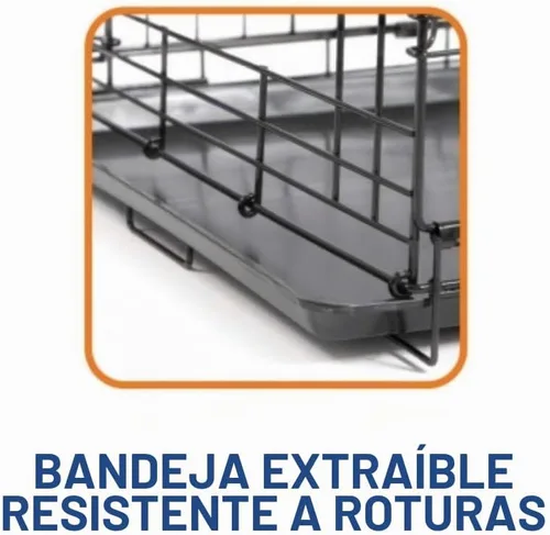 Vista 7 de Jaula grande con doble abertura Precision Pet, negra, Negro