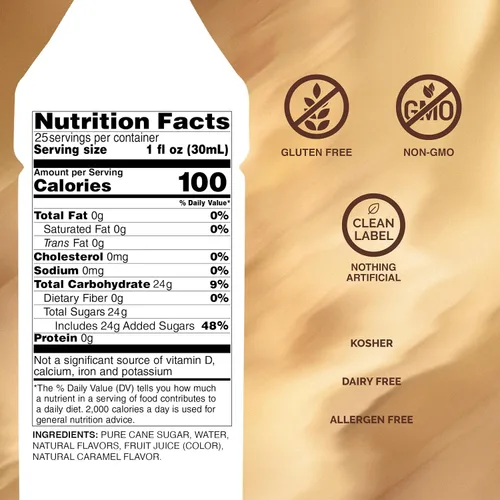 Vista 2 de Monin - Jarabe de caramelo, rico y mantecoso, ideal para postres, café y cócteles, sin gluten, sin OMG (25.4 fl oz)