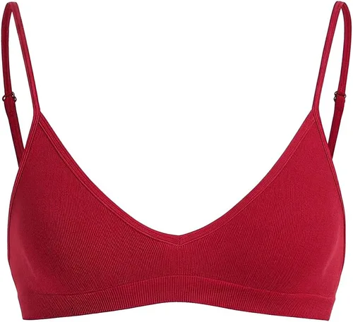 Vista 10 de SweatyRocks Bralette Triangular para Mujer con Escote Pronunciado Sujetador con Cuello en V Sin Cables Sin Relleno Suave Cómodo para Uso Diario