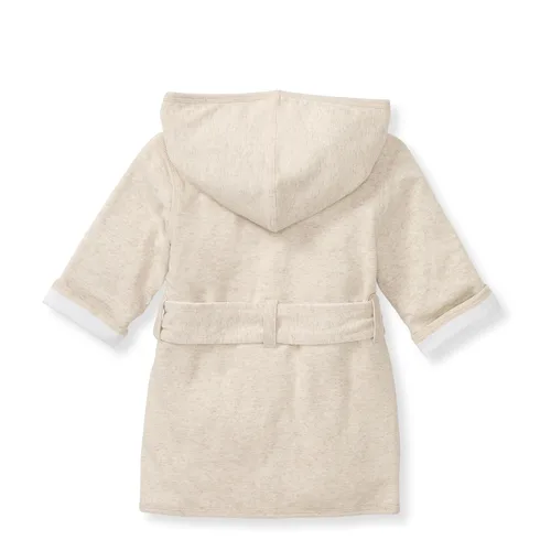 Vista 2 de Burt's Bees Baby Bata de baño unisex con capucha para bebés, de tejido orgánico, artículos esenciales de baño para recién nacidos, unisex para niños
