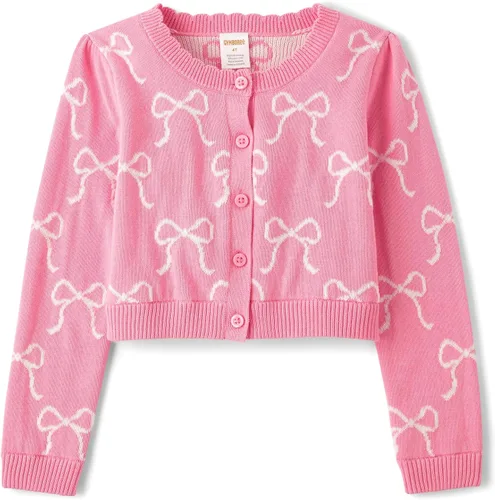 Vista 11 de Gymboree - Cárdigan de manga larga con botones frontales para bebés y niñas pequeñas