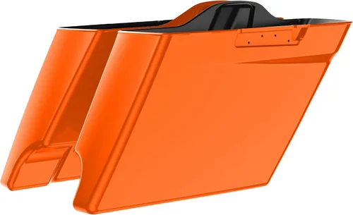 Vista 23 de Alforjas extendidas para Harley Touring Street Glide, Electra Glide, Road Glide 2014-2023 (whisky ámbar)