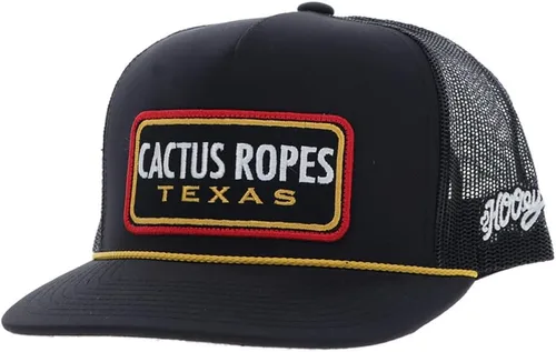 Vista 64 de HOOEY Adjustable Snapback Trucker Hat with Cactus Ropes Logo