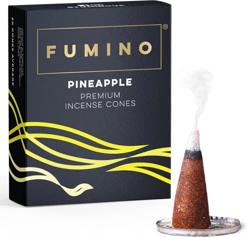Vista 18 de Fumino® Conos de incienso fresco Autumn Breeze 20 por caja, fragancia Masala Agarbatti Joss para relajación y meditación, decoración del hogar