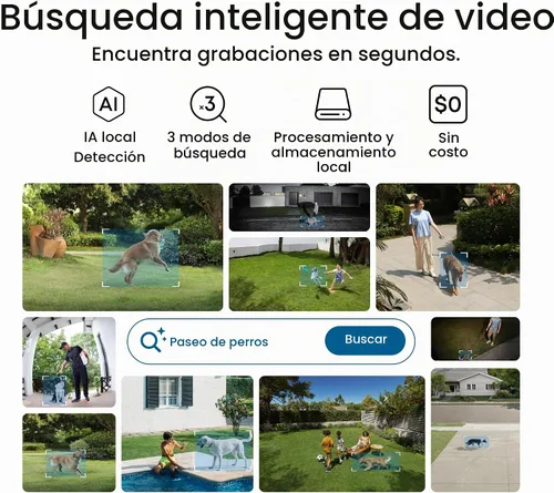 Vista 6 de eufy Security Sistema NVR E50, kit de 8 cámaras, bala de doble lente 4K PTZ