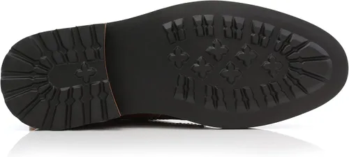 Vista 7 de Polar Fox Brooke MPX806061 - Botas Chukka de lana y cuero con cordones y cierre de cremallera