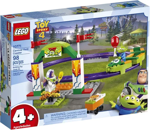 Vista 4 de LEGO Disney Pixar's Toy Story 4 Carnival Thrill Coaster 10771 Kit de construcción (98 piezas)
