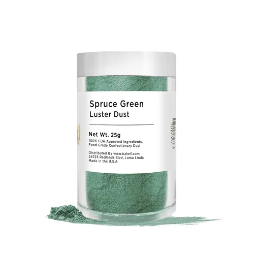 Vista 15 de BAKELL - Polvo colorante Luster Dust comestible Christmas Green, certificado Kosher, pintura y polvo 100 % comestible, de grado alimenticio, pintura