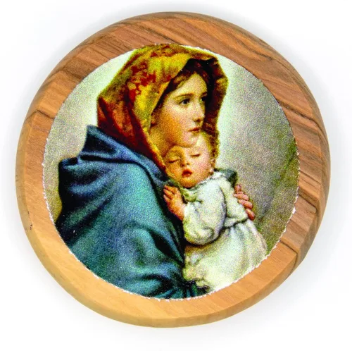 Vista 11 de Arcángel San Miguel, icono católico imán para nevera, madera de olivo, religiosa inspiradora religiosa, imanes de fe de Israel, hogar, cocina