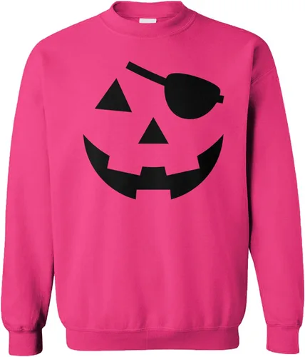 Vista 22 de Pumpkin Face - Sudadera unisex con cuello redondo para Halloween Negro - Traje de esqueleto